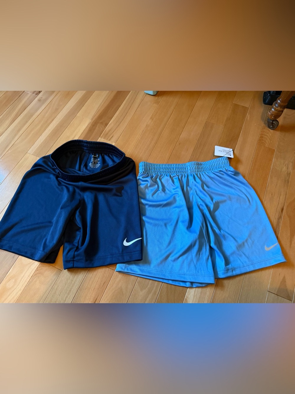 2-pack Nike Boys' Athletic Shorts Navy Blue and Light Blue